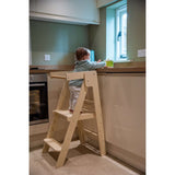 Bigjigs Toys Foldable Toddler Tower | Wooden Kids Kitchen & Counter Helper