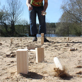 KUBB Family Traditional Swedish Outdoor Wooden Garden Game Set