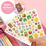 Tiger Tribe Great Big Colouring Set Magical Mini Worlds | Kids Travel Sets